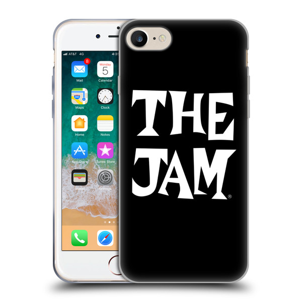 The Jam Key Art Black White Logo Soft Gel Case for Apple iPhone 7 / 8 / SE 2020 & 2022