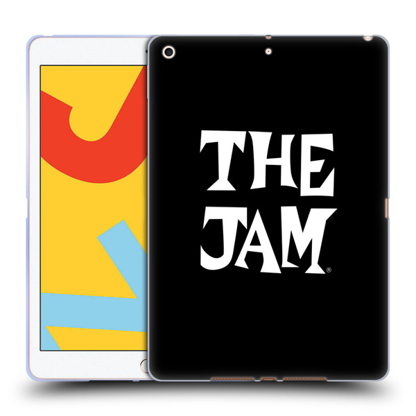 The Jam Key Art Black White Logo Soft Gel Case for Apple iPad 10.2 2019/2020/2021