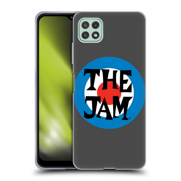 The Jam Key Art Target Logo Soft Gel Case for Samsung Galaxy A22 5G / F42 5G (2021)