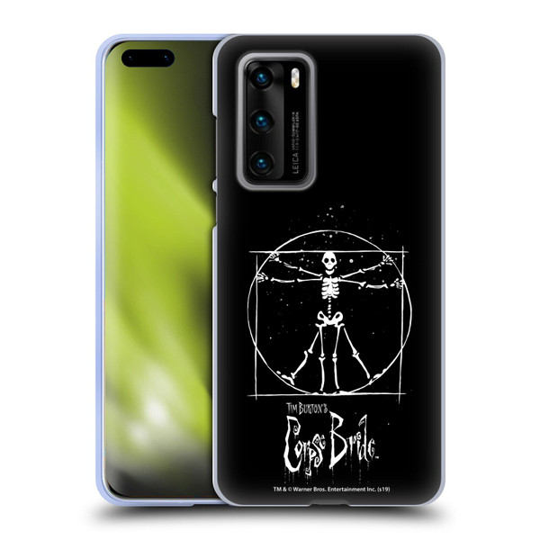 Corpse Bride Key Art Vitruvian Skeleton Soft Gel Case for Huawei P40 5G