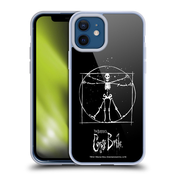 Corpse Bride Key Art Vitruvian Skeleton Soft Gel Case for Apple iPhone 12 / iPhone 12 Pro