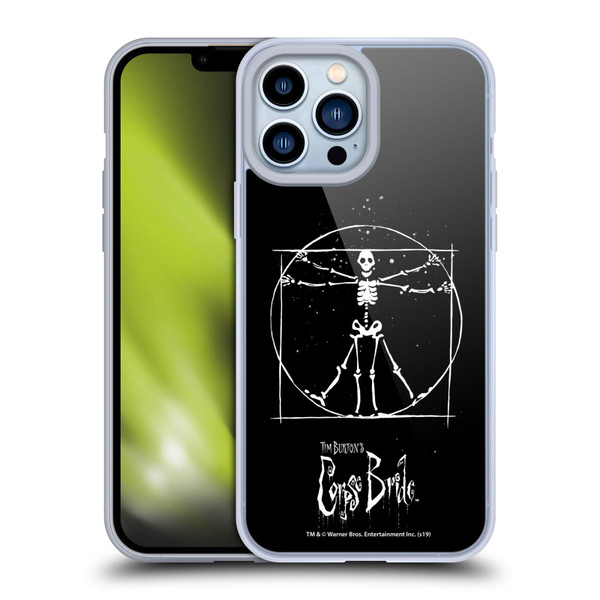 Corpse Bride Key Art Vitruvian Skeleton Soft Gel Case for Apple iPhone 13 Pro Max & MagSafe