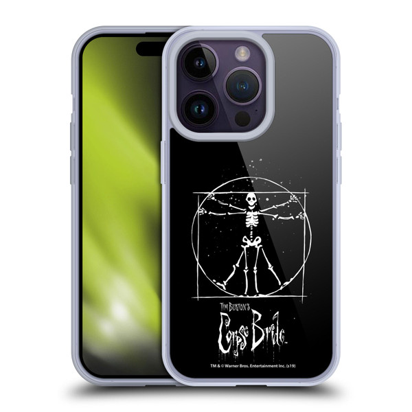 Corpse Bride Key Art Vitruvian Skeleton Soft Gel Case for Apple iPhone 14 Pro