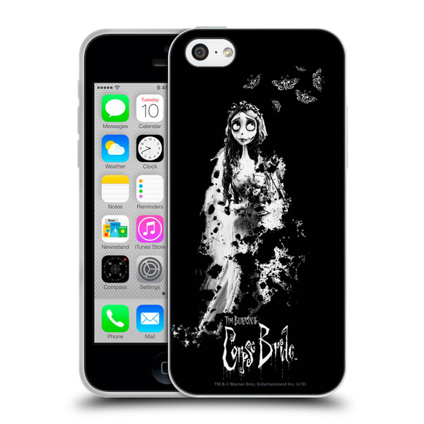 Corpse Bride Key Art Emily Splatters Soft Gel Case for Apple iPhone 5c