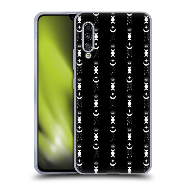 Haroulita Celestial Black And White Moon Soft Gel Case for Samsung Galaxy A90 5G (2019)
