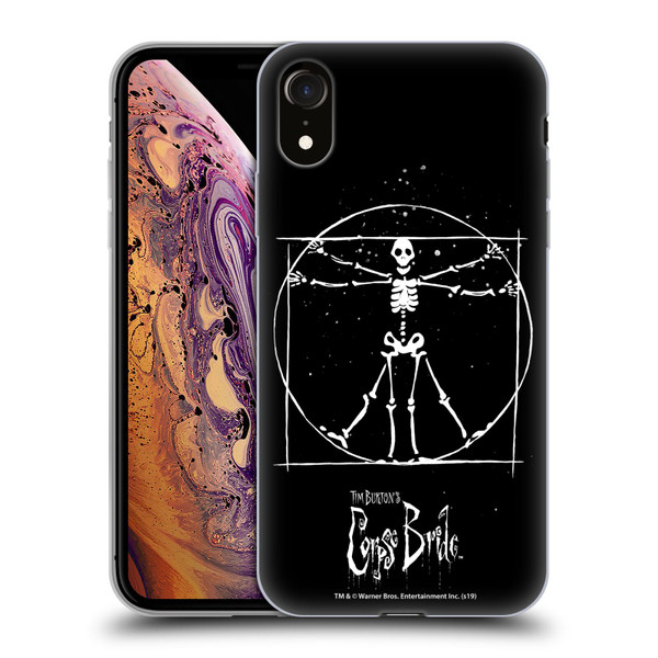 Corpse Bride Key Art Vitruvian Skeleton Soft Gel Case for Apple iPhone XR