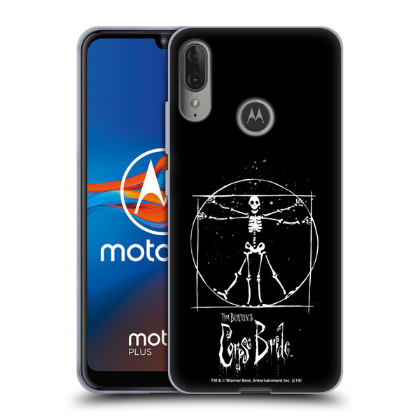 Corpse Bride Key Art Vitruvian Skeleton Soft Gel Case for Motorola Moto E6 Plus