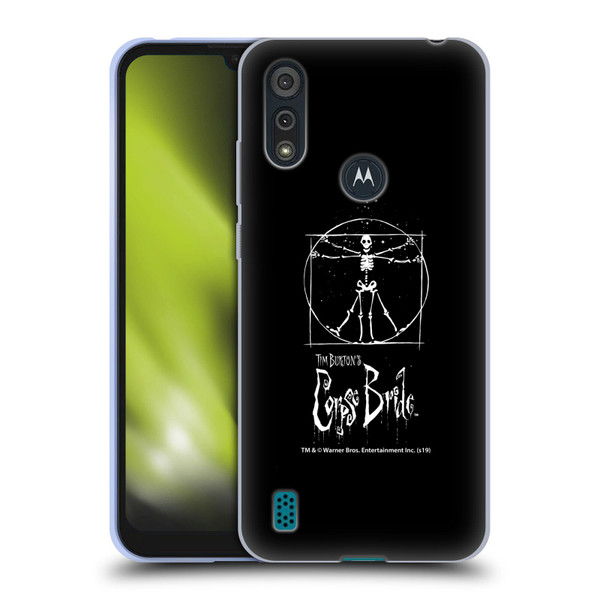 Corpse Bride Key Art Vitruvian Skeleton Soft Gel Case for Motorola Moto E6s (2020)