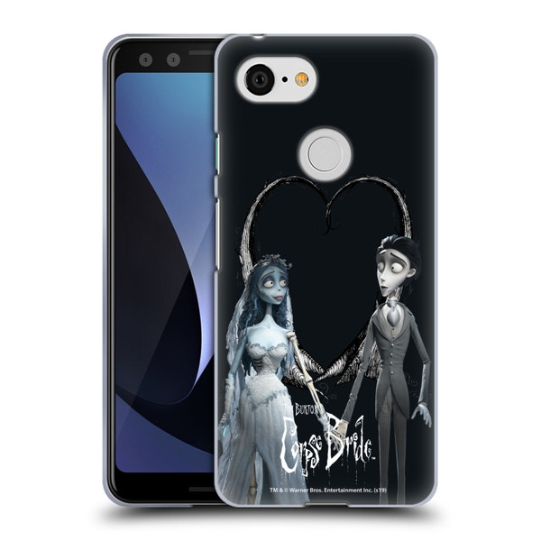 Corpse Bride Key Art Holding Hands Soft Gel Case for Google Pixel 3