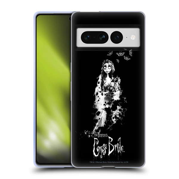 Corpse Bride Key Art Emily Splatters Soft Gel Case for Google Pixel 7 Pro