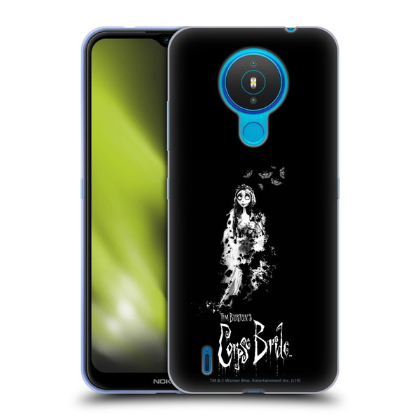 Corpse Bride Key Art Emily Splatters Soft Gel Case for Nokia 1.4