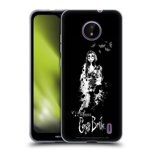 Corpse Bride Key Art Emily Splatters Soft Gel Case for Nokia C10 / C20