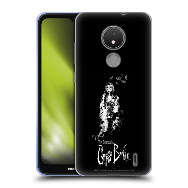 Corpse Bride Key Art Emily Splatters Soft Gel Case for Nokia C21