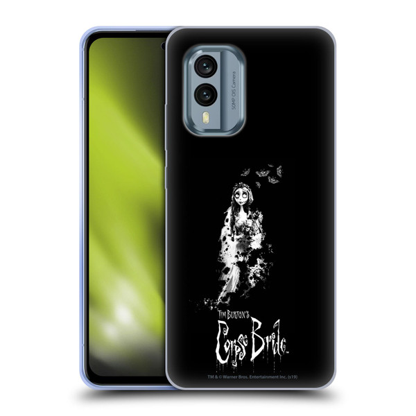 Corpse Bride Key Art Emily Splatters Soft Gel Case for Nokia X30