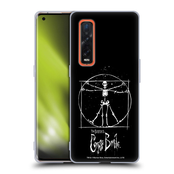 Corpse Bride Key Art Vitruvian Skeleton Soft Gel Case for OPPO Find X2 Pro 5G