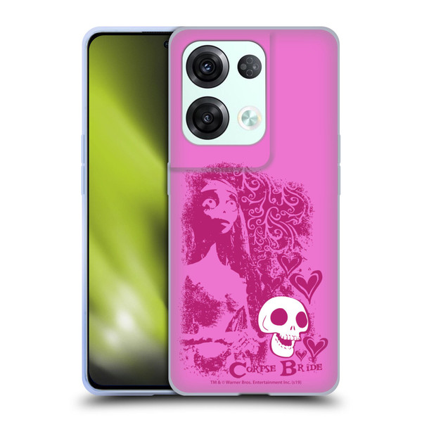 Corpse Bride Key Art Pink Distressed Look Soft Gel Case for OPPO Reno8 Pro
