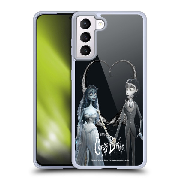 Corpse Bride Key Art Holding Hands Soft Gel Case for Samsung Galaxy S21+ 5G & MagSafe