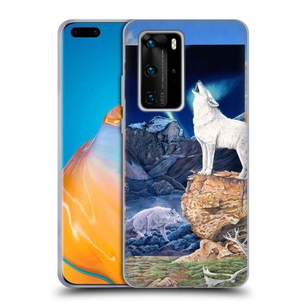 Graeme Stevenson Wildlife Wolves 3 Soft Gel Case for Huawei P40 Pro / P40 Pro Plus 5G