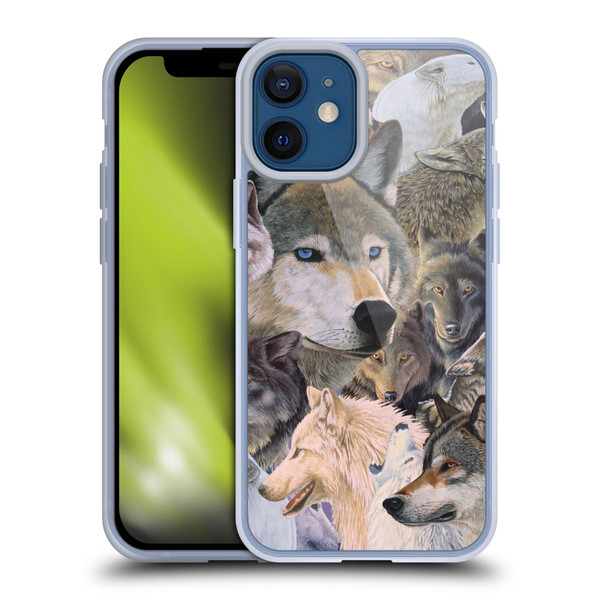Graeme Stevenson Wildlife Wolves 1 Soft Gel Case for Apple iPhone 12 Mini