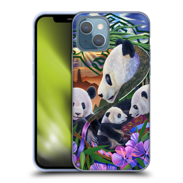 Graeme Stevenson Wildlife Pandas Soft Gel Case for Apple iPhone 13