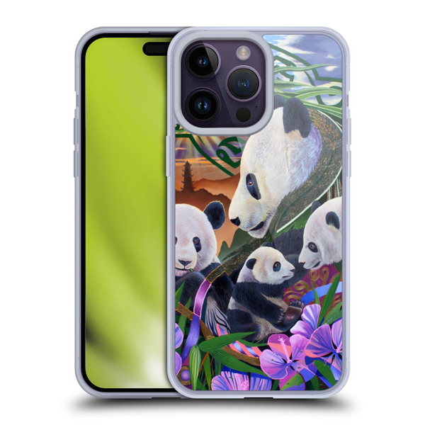 Graeme Stevenson Wildlife Pandas Soft Gel Case for Apple iPhone 14 Pro Max