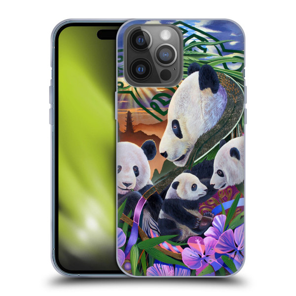 Graeme Stevenson Wildlife Pandas Soft Gel Case for Apple iPhone 14 Pro Max