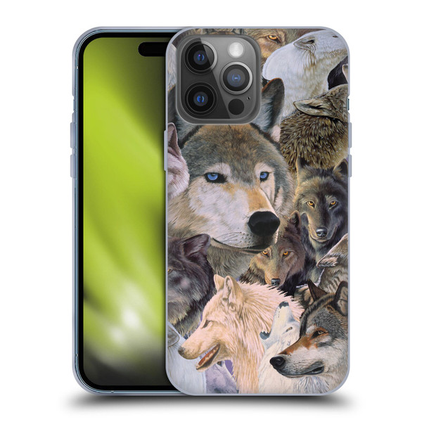 Graeme Stevenson Wildlife Wolves 1 Soft Gel Case for Apple iPhone 14 Pro Max