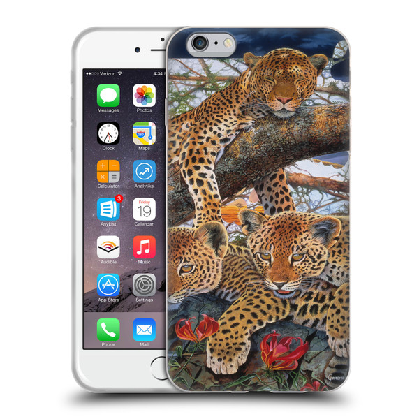 Graeme Stevenson Wildlife Leopard Soft Gel Case for Apple iPhone 6 Plus / iPhone 6s Plus