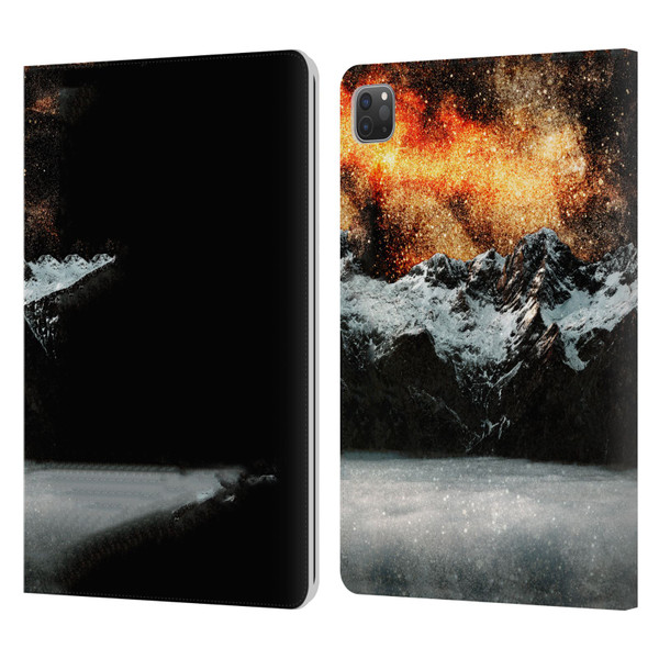 Patrik Lovrin Dreams Vs Reality Burning Galaxy Above Mountains Leather Book Wallet Case Cover For Apple iPad Pro 11 2020 / 2021 / 2022