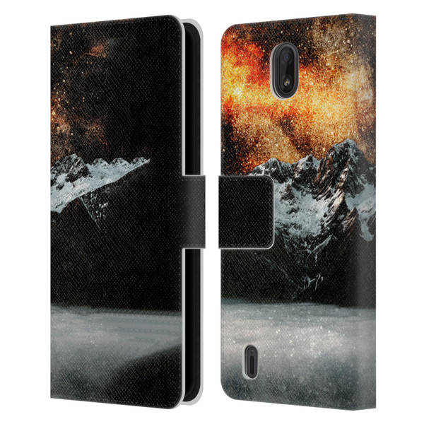 Patrik Lovrin Dreams Vs Reality Burning Galaxy Above Mountains Leather Book Wallet Case Cover For Nokia C01 Plus/C1 2nd Edition