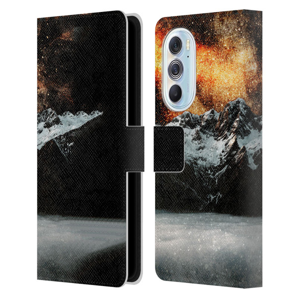 Patrik Lovrin Dreams Vs Reality Burning Galaxy Above Mountains Leather Book Wallet Case Cover For Motorola Edge X30