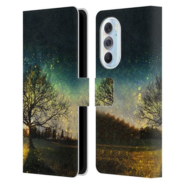 Patrik Lovrin Dreams Vs Reality Magical Fireflies Dreamy Leather Book Wallet Case Cover For Motorola Edge X30