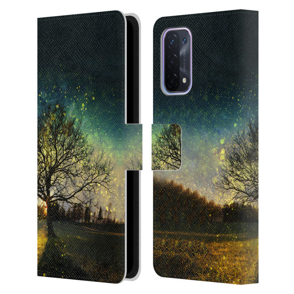 Patrik Lovrin Dreams Vs Reality Magical Fireflies Dreamy Leather Book Wallet Case Cover For OPPO A54 5G