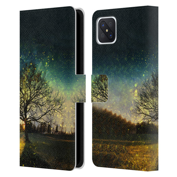 Patrik Lovrin Dreams Vs Reality Magical Fireflies Dreamy Leather Book Wallet Case Cover For OPPO Reno4 Z 5G