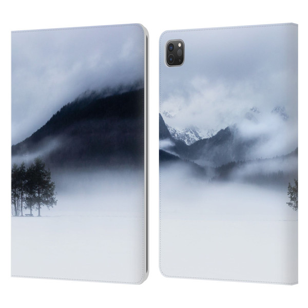 Patrik Lovrin Magical Foggy Landscape Fog, Mountains And A Tree Leather Book Wallet Case Cover For Apple iPad Pro 11 2020 / 2021 / 2022