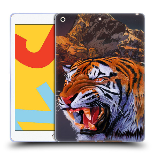 Graeme Stevenson Wildlife Tiger Soft Gel Case for Apple iPad 10.2 2019/2020/2021
