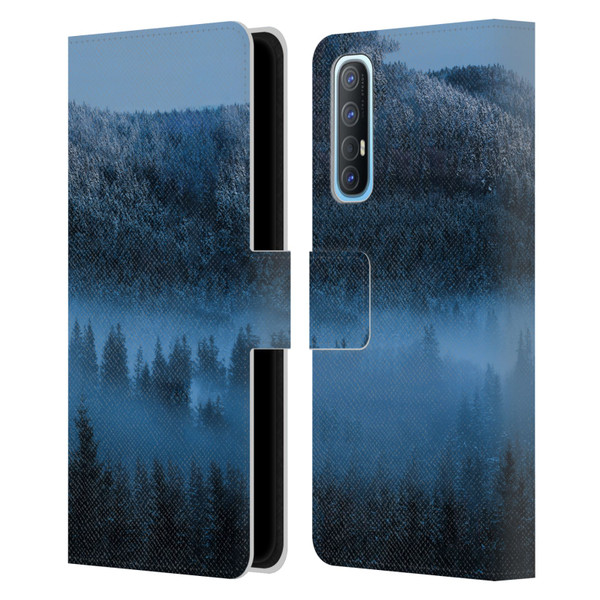 Patrik Lovrin Magical Foggy Landscape Magical Fog Over Snowy Forest Leather Book Wallet Case Cover For OPPO Find X2 Neo 5G