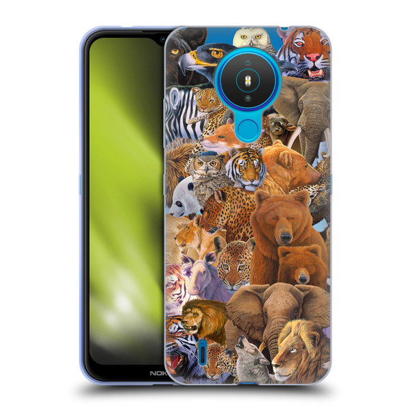 Graeme Stevenson Wildlife Animals Soft Gel Case for Nokia 1.4