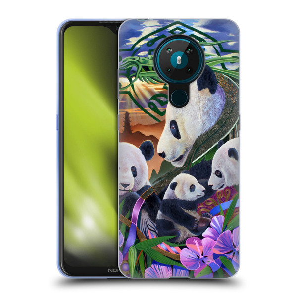 Graeme Stevenson Wildlife Pandas Soft Gel Case for Nokia 5.3