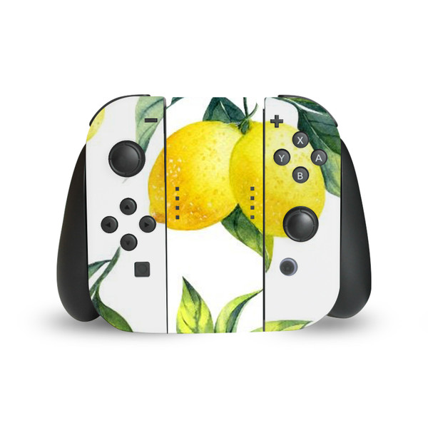 Haroulita Art Mix White Lemons Vinyl Sticker Skin Decal Cover for Nintendo Switch Joy Controller