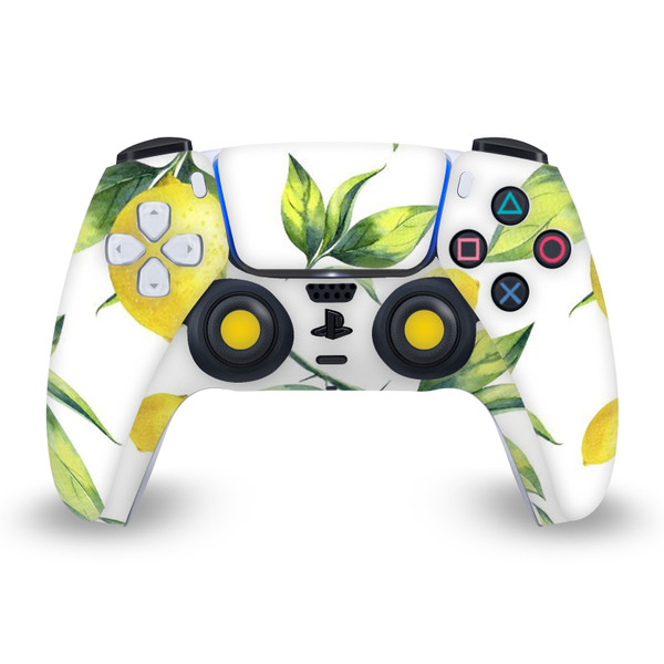 Haroulita Art Mix White Lemons Vinyl Sticker Skin Decal Cover for Sony PS5 Sony DualSense Controller