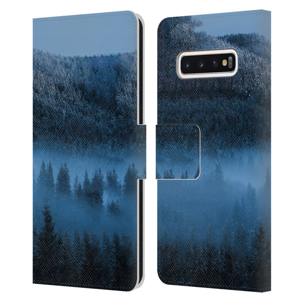 Patrik Lovrin Magical Foggy Landscape Magical Fog Over Snowy Forest Leather Book Wallet Case Cover For Samsung Galaxy S10