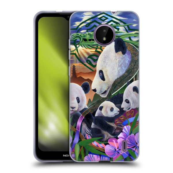 Graeme Stevenson Wildlife Pandas Soft Gel Case for Nokia C10 / C20