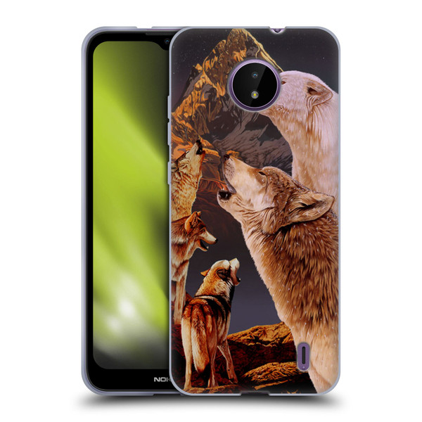 Graeme Stevenson Wildlife Wolves 2 Soft Gel Case for Nokia C10 / C20