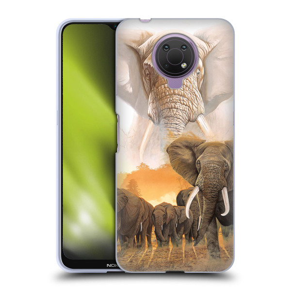 Graeme Stevenson Wildlife Elephants Soft Gel Case for Nokia G10