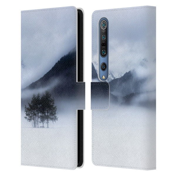 Patrik Lovrin Magical Foggy Landscape Fog, Mountains And A Tree Leather Book Wallet Case Cover For Xiaomi Mi 10 5G / Mi 10 Pro 5G