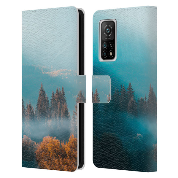 Patrik Lovrin Magical Foggy Landscape Autumn Forest Leather Book Wallet Case Cover For Xiaomi Mi 10T 5G