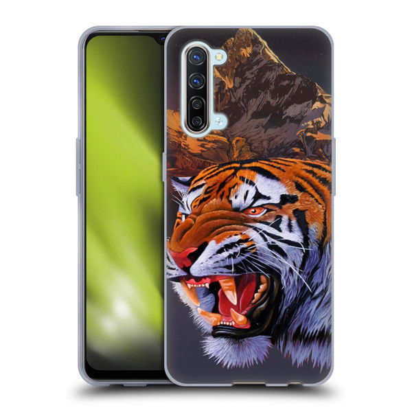 Graeme Stevenson Wildlife Tiger Soft Gel Case for OPPO Find X2 Lite 5G