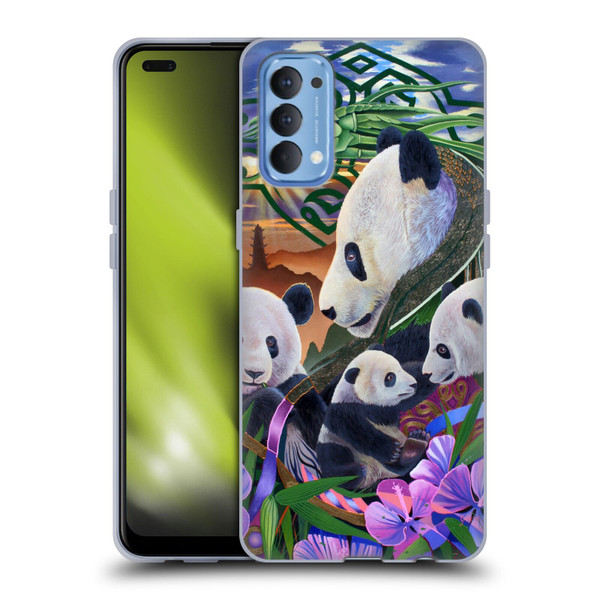 Graeme Stevenson Wildlife Pandas Soft Gel Case for OPPO Reno 4 5G