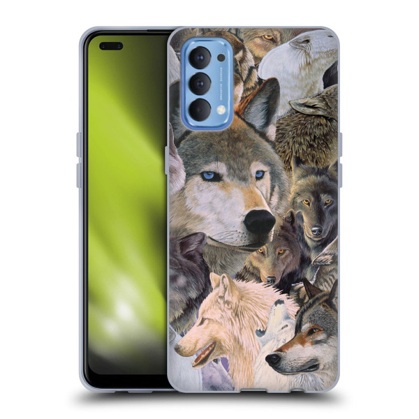 Graeme Stevenson Wildlife Wolves 1 Soft Gel Case for OPPO Reno 4 5G